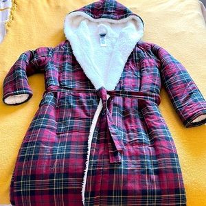 Pottery Barn plaid Harry Potter Hogwarts robe, one size